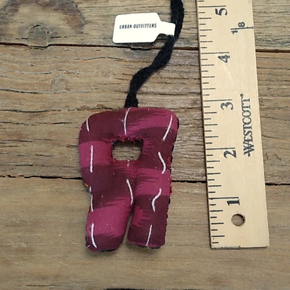 Urban Outfitters 'R' Patchwork Monogram Ornament - Picture 2 of 4